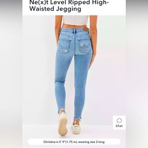 American Eagle Ripped High Waisted Jeggings